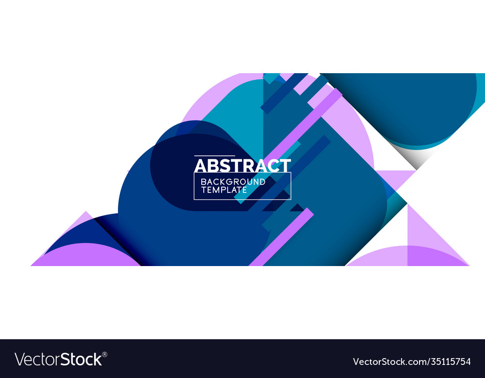 Simple circles and triangles abstract background Vector Image Simple circles and triangles abstract background