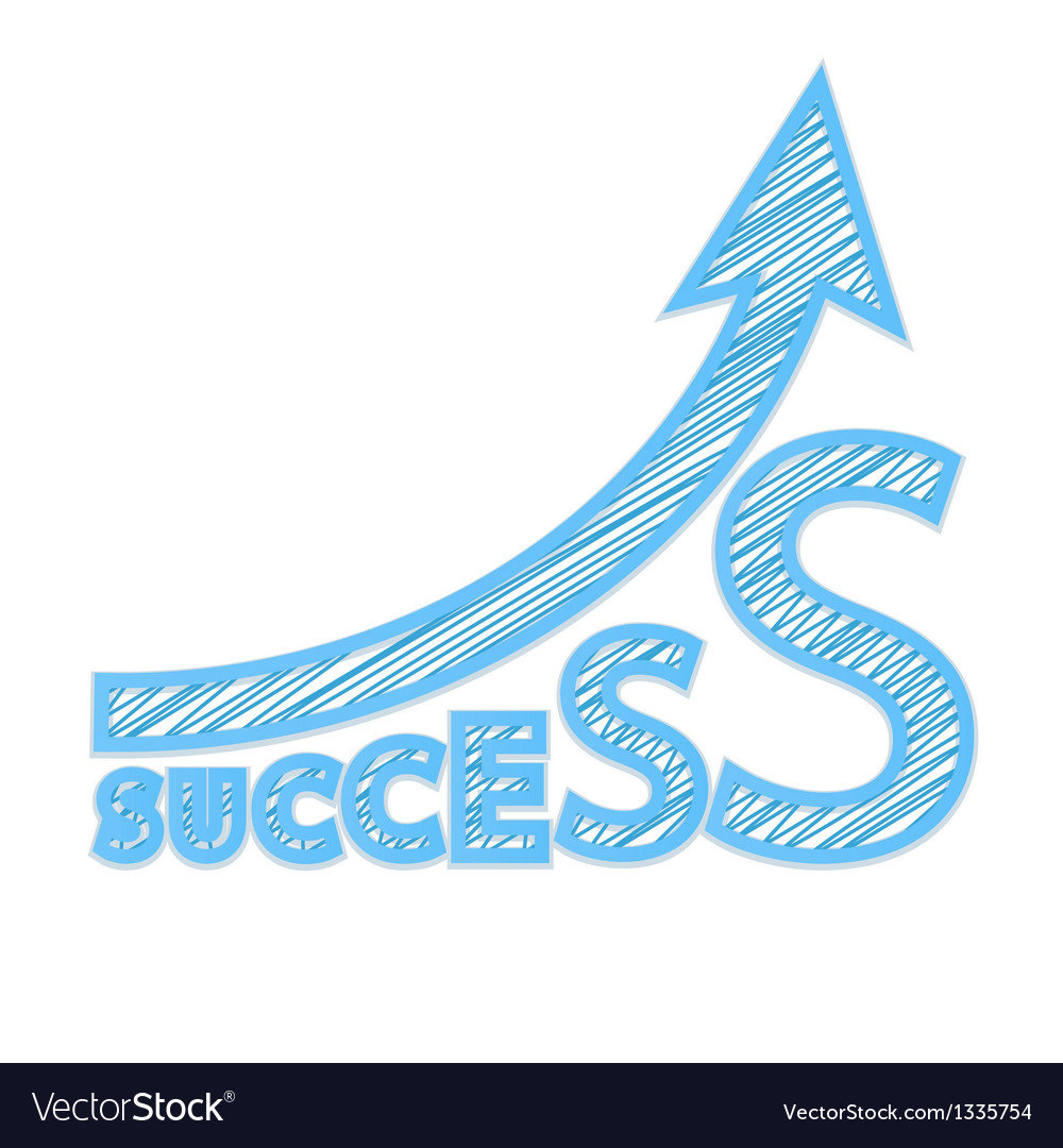 Success graph Royalty Free Vector Image - VectorStock