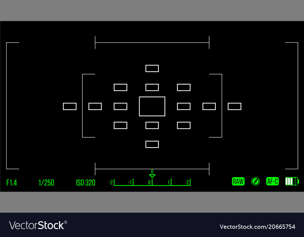 Template for your design camera viewfinder