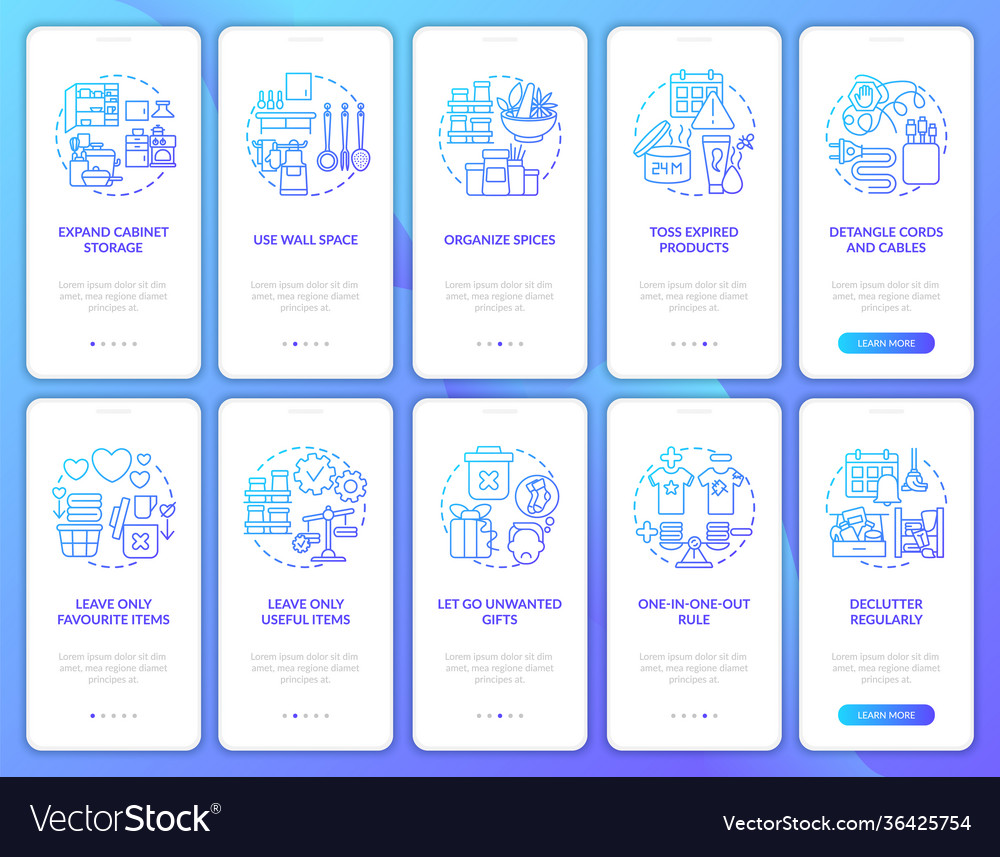Using wall space onboarding mobile app page vector image Using wall space onboarding mobile app page