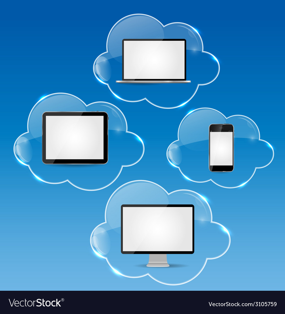 Cloud computing business concept