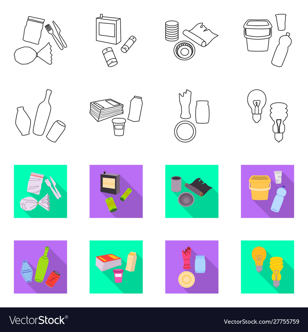 Design waste and garbage symbol Vector Image Design waste and garbage symbol