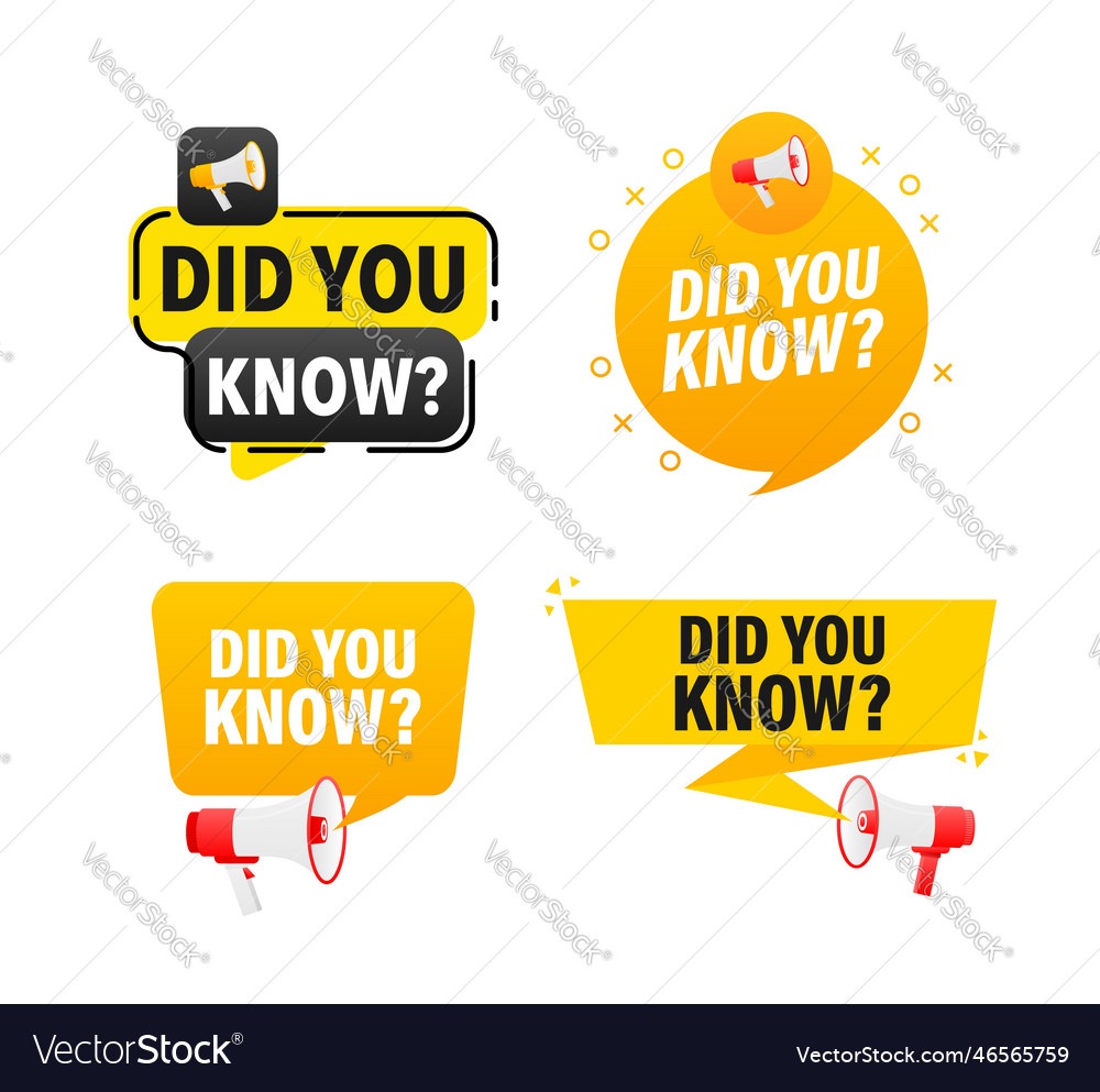 Did You Know Megaphone Labels