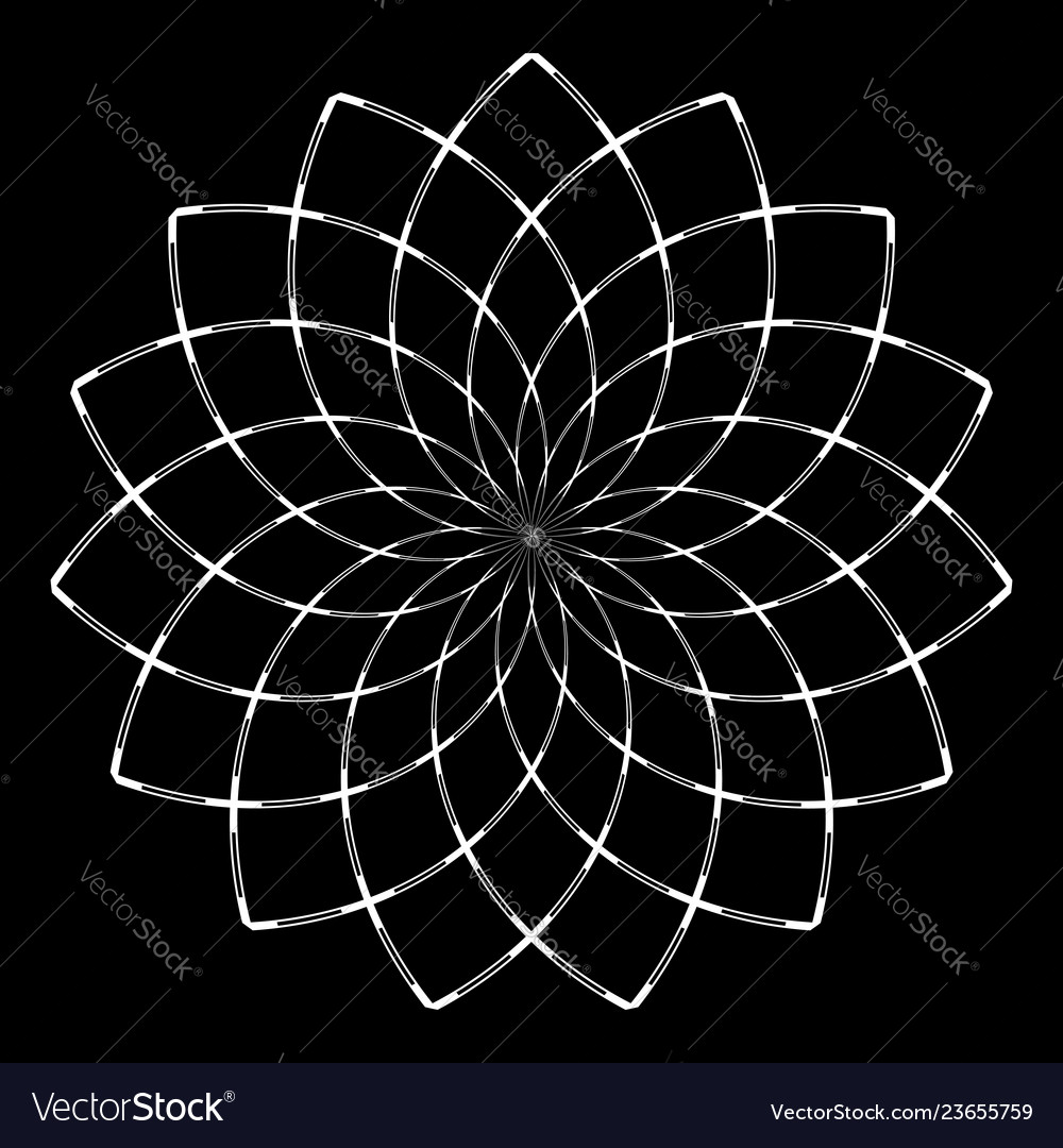 Intricate Radial Pattern