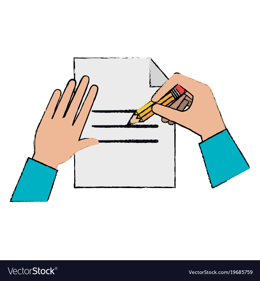 Paper document with hand write
