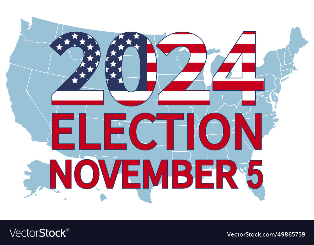 Presidential elections event banner background Vector Image