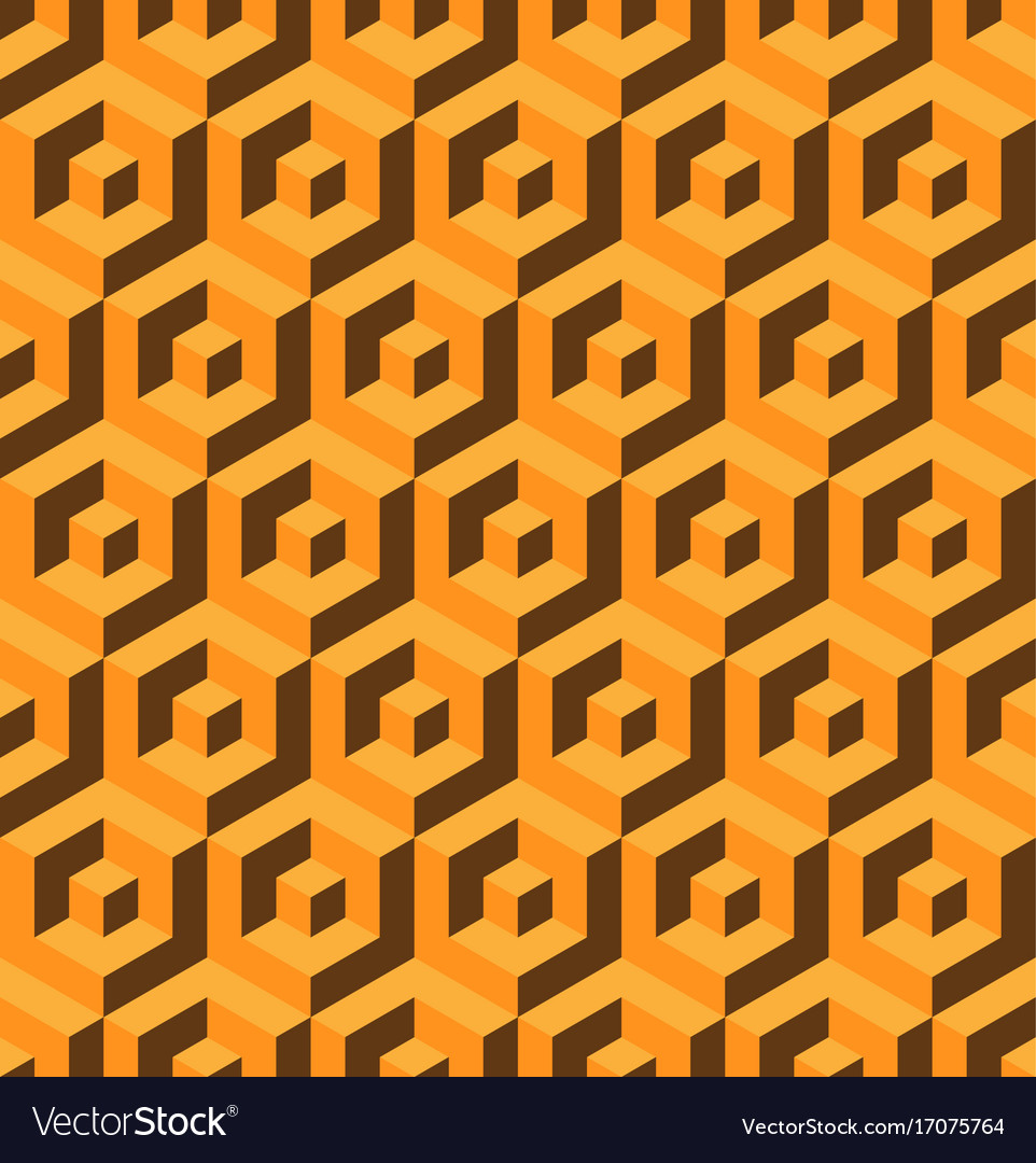 Abstract 3d background of isometric hexagonal