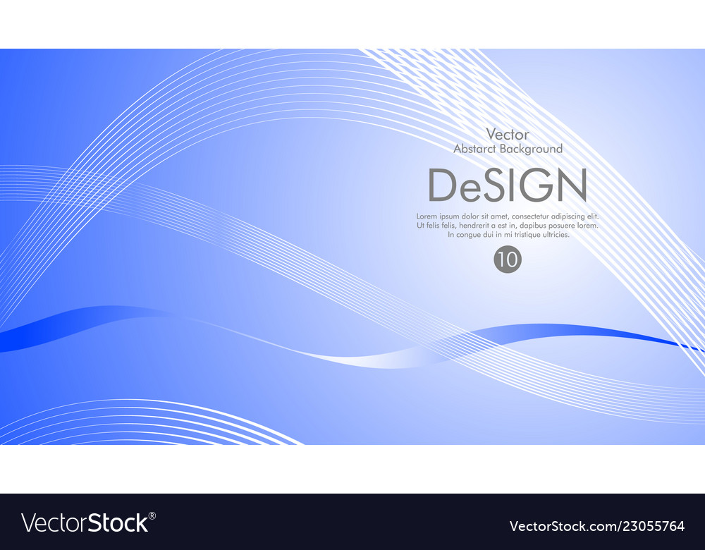 Abstract background color flow waved lines stock