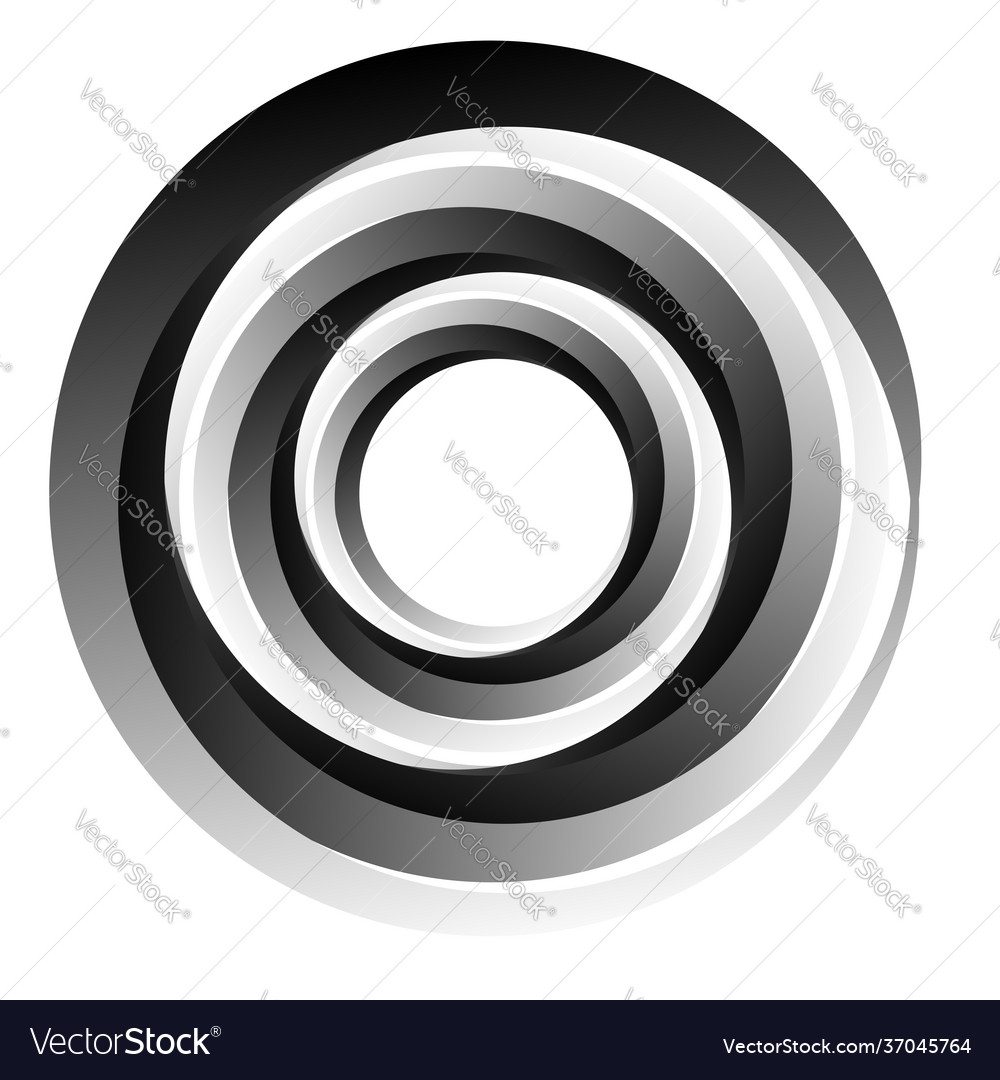 Cyclical circle helix volute element concentric