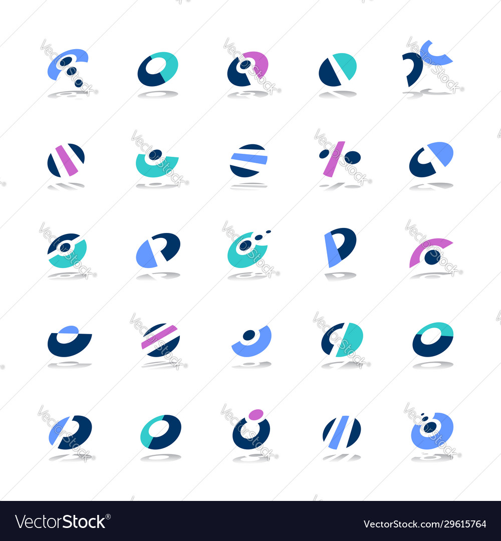 Design elements set Vector Image Design elements set