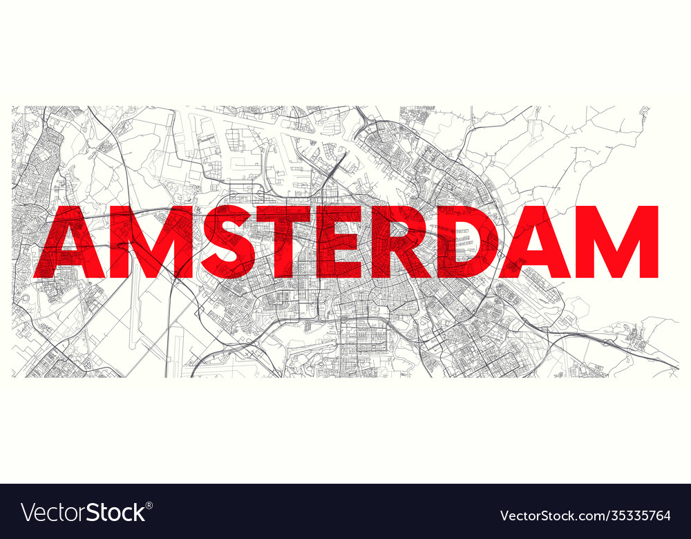 Detailed Amsterdam City Map