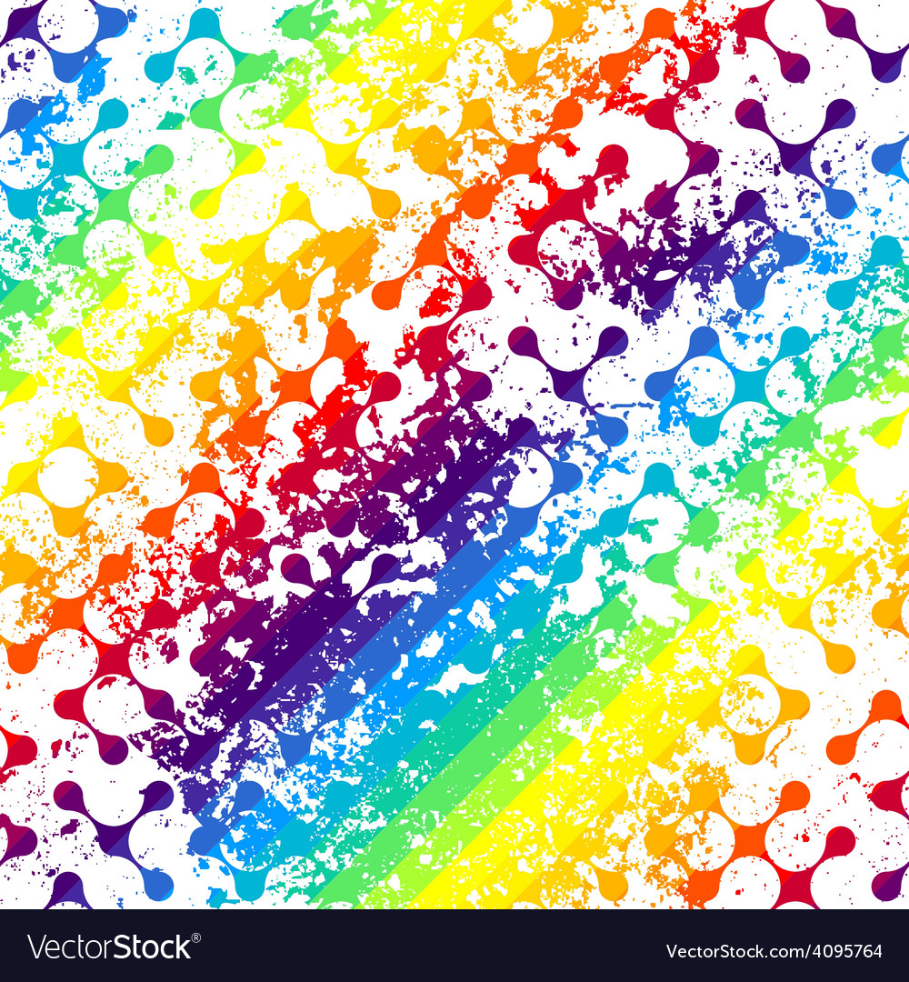 Grunge diagonal geometric pattern on colorful