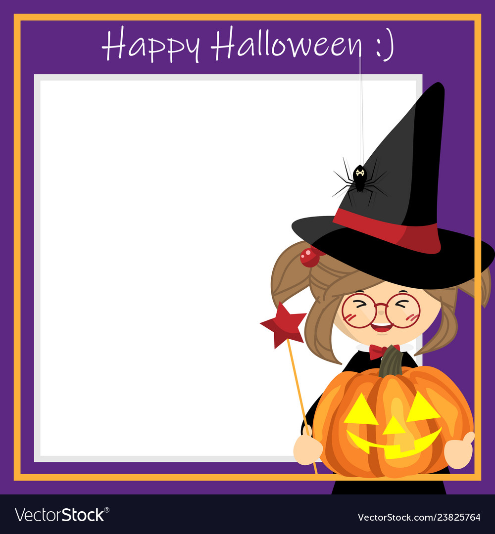 Halloween background with happy text