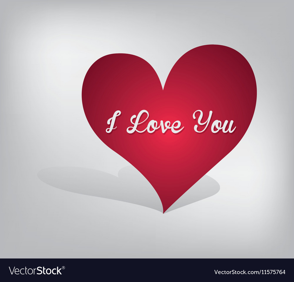 Heart love romanticism Royalty Free Vector Image