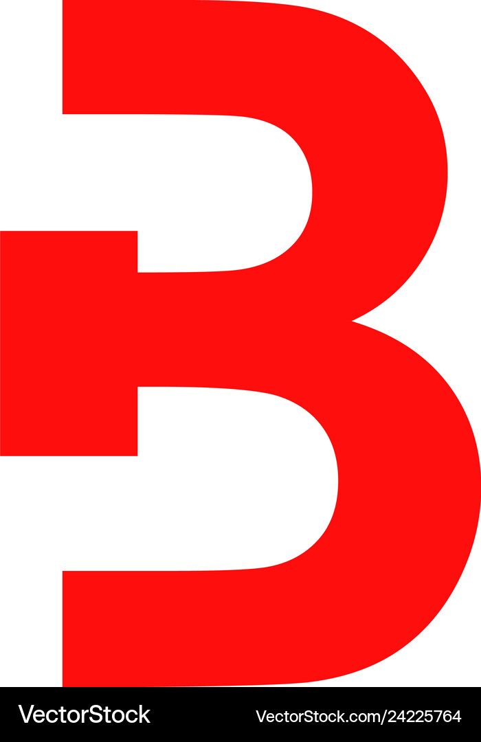 Initial letter b logo design template element Vector Image