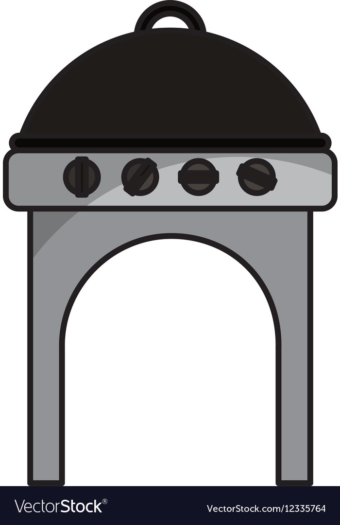 Oven grill bbq icon