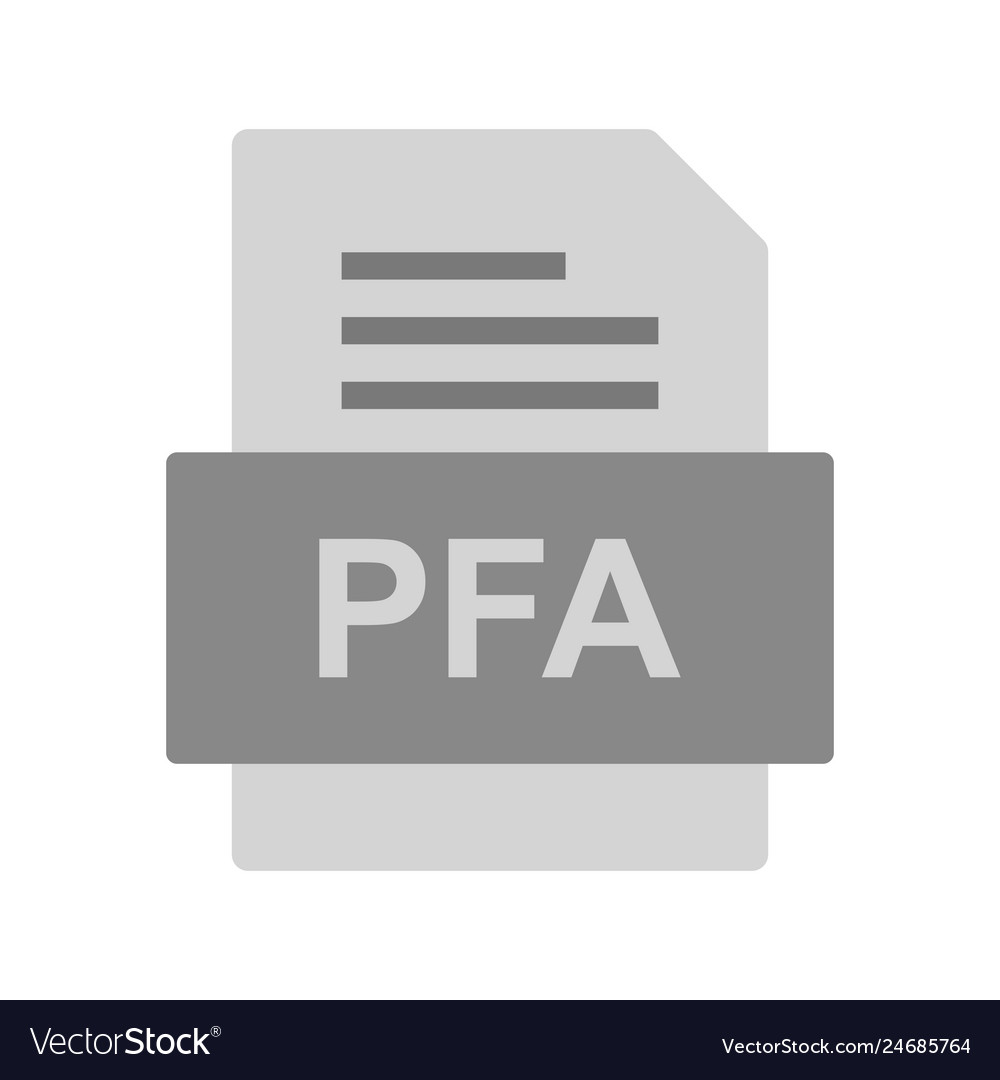 Pfa file document icon