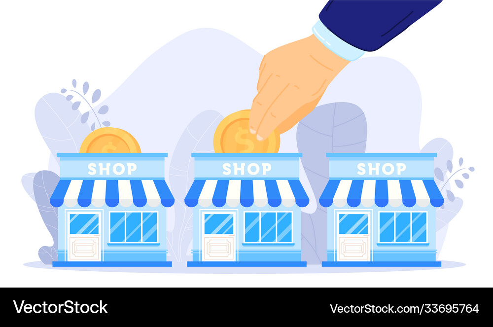 Small business support Royalty Free Vector Image