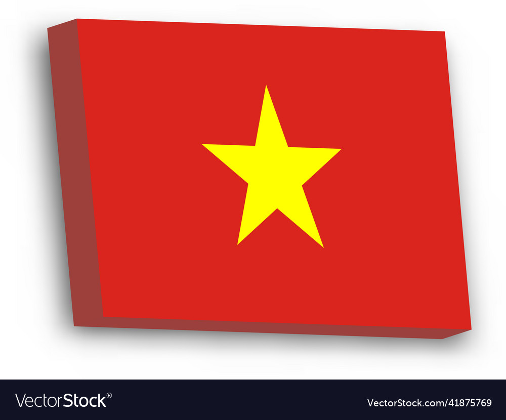 3d Flag Of Vietnam Royalty Free Vector Image Vectorstock 3d Flag Of Vietnam Royalty Free Vector Image Vectorstock