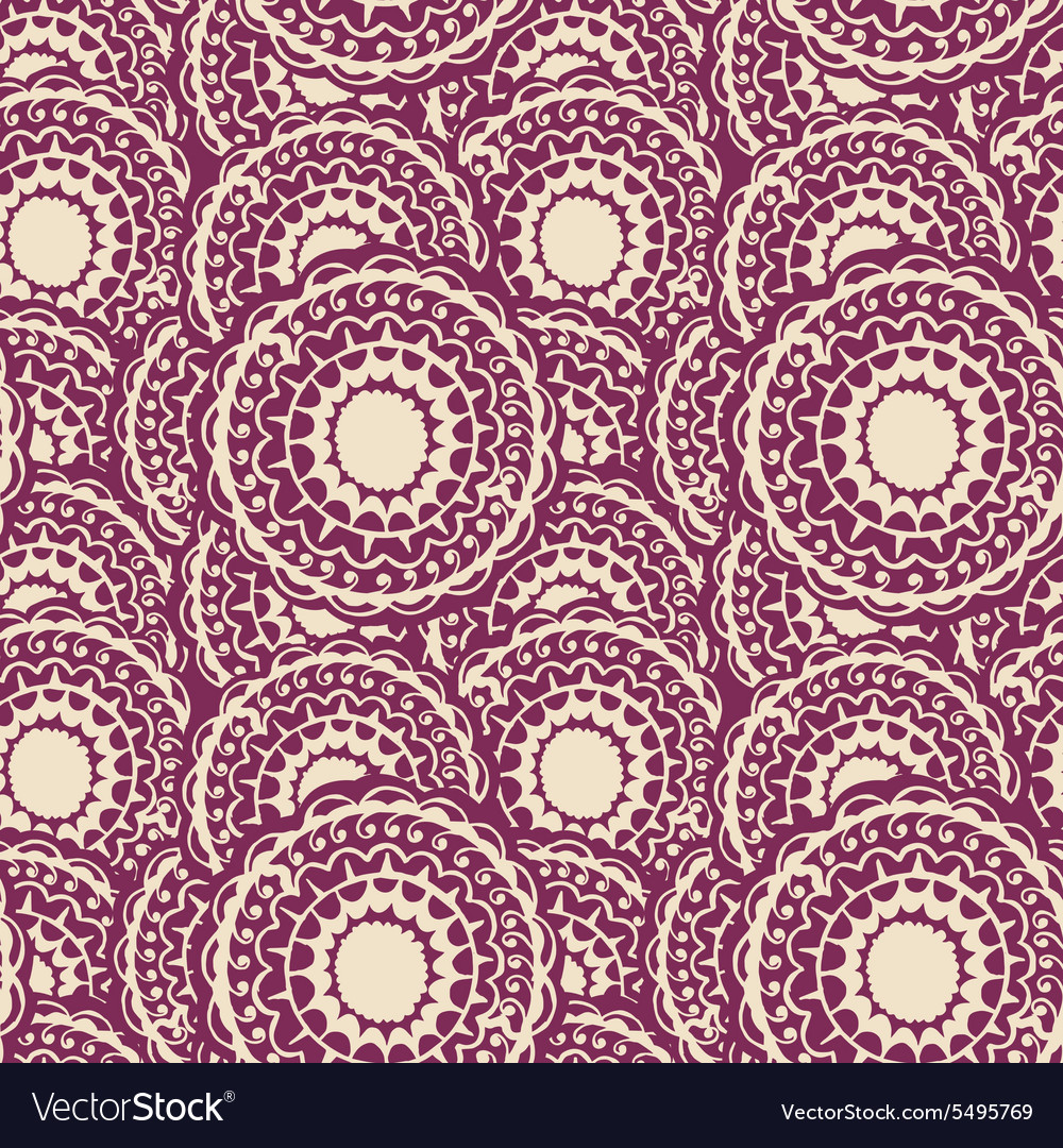 Abstract seamless with round gold pattern
