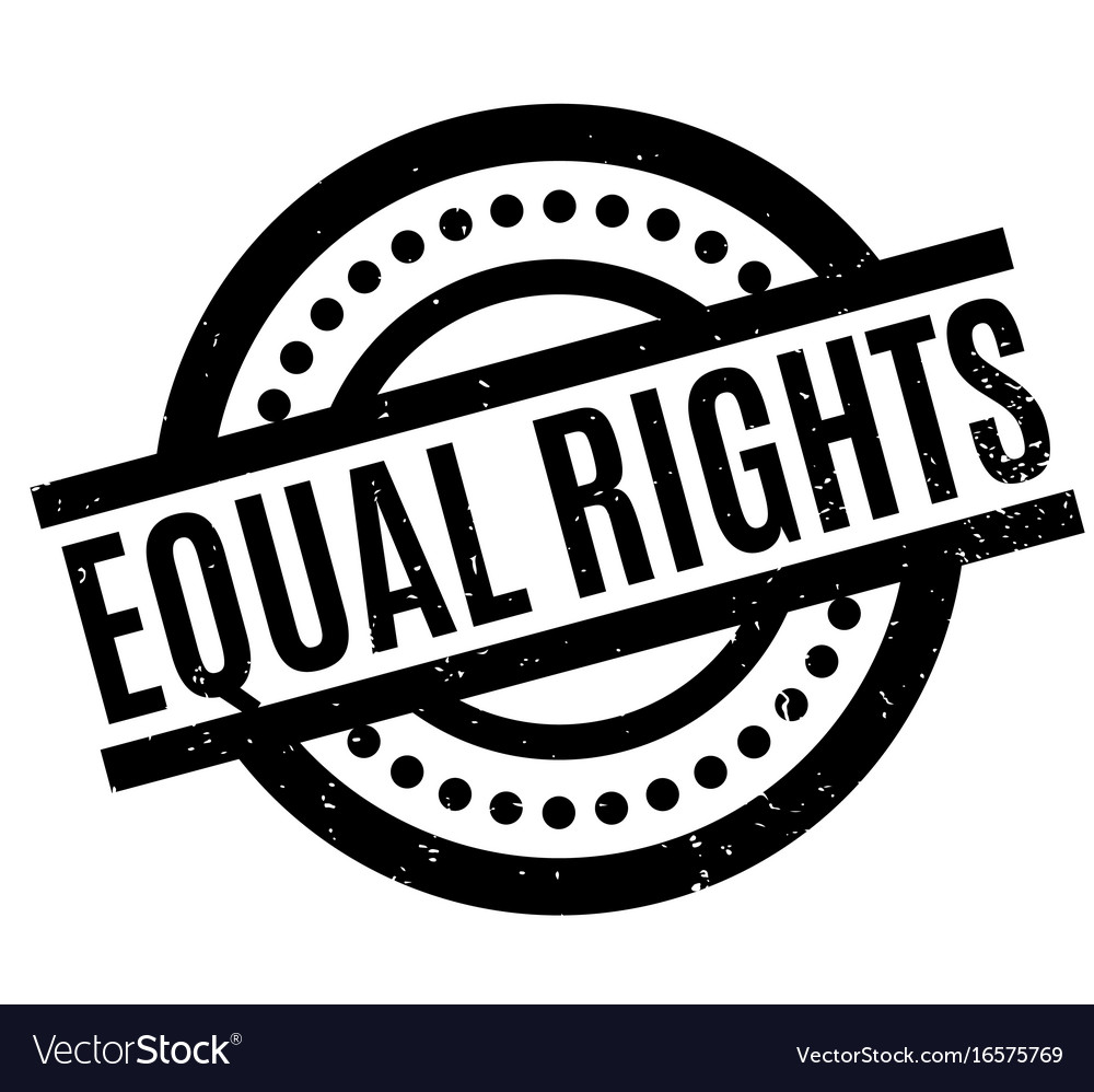 Equal rights rubber stamp Royalty Free Vector Image