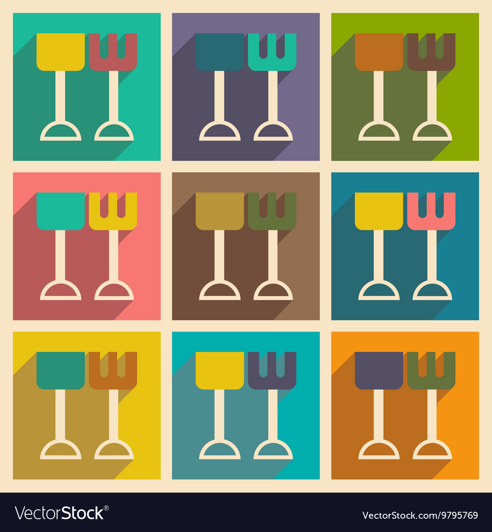 Flat with shadow concept and mobile application
