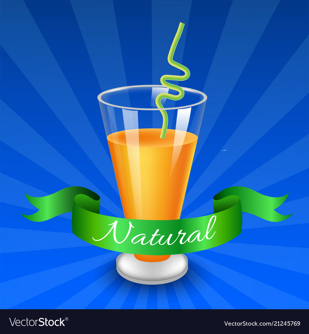 Glass of juice with raspberry isolated