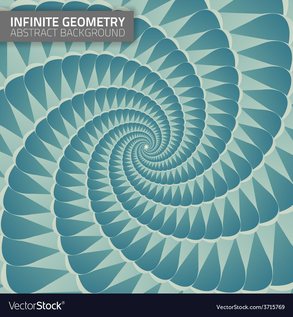 Infinite geometry fractal background