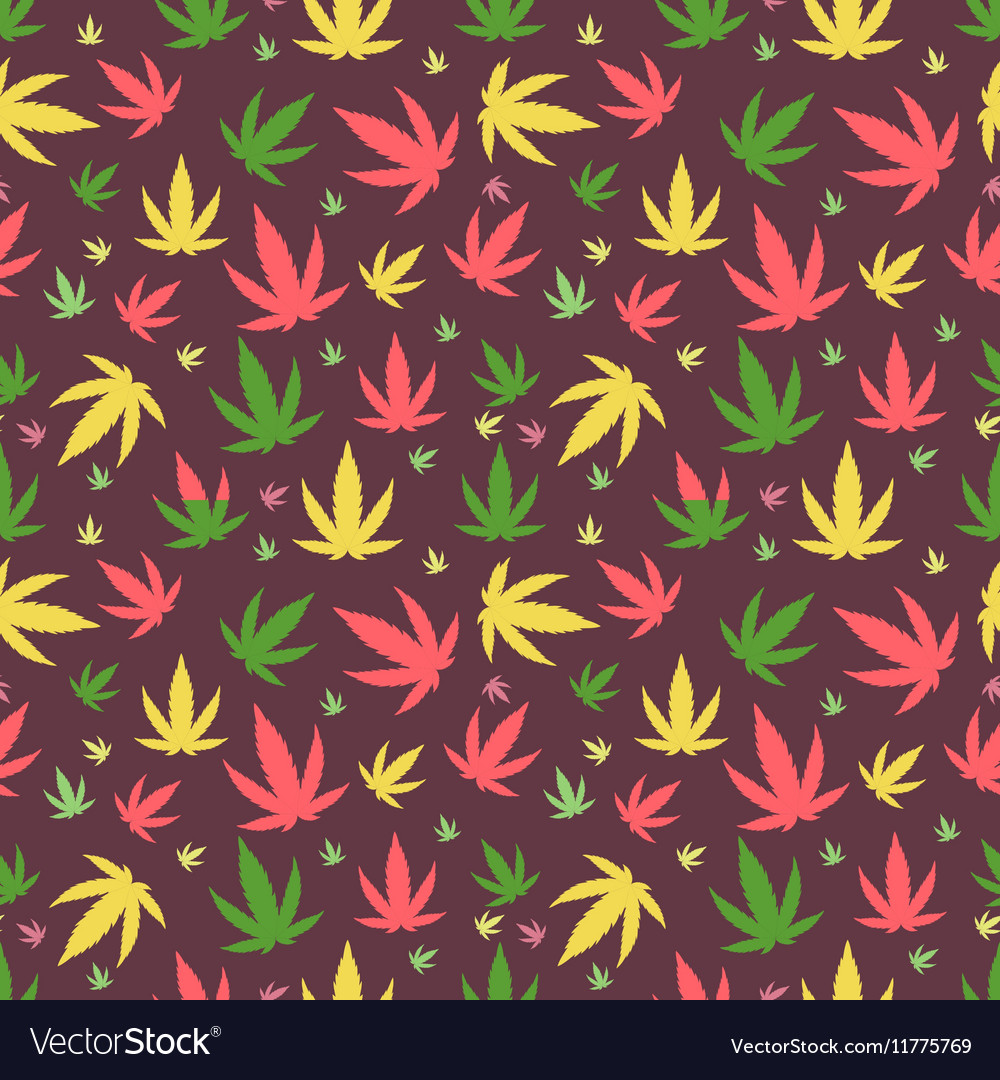 Marijuana background seamless patterns