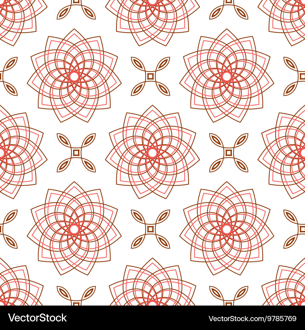 Seamless of geometric weaving pink forms like flow
