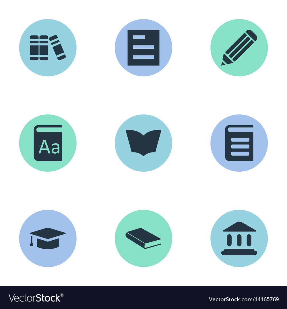 Set of simple knowledge icons