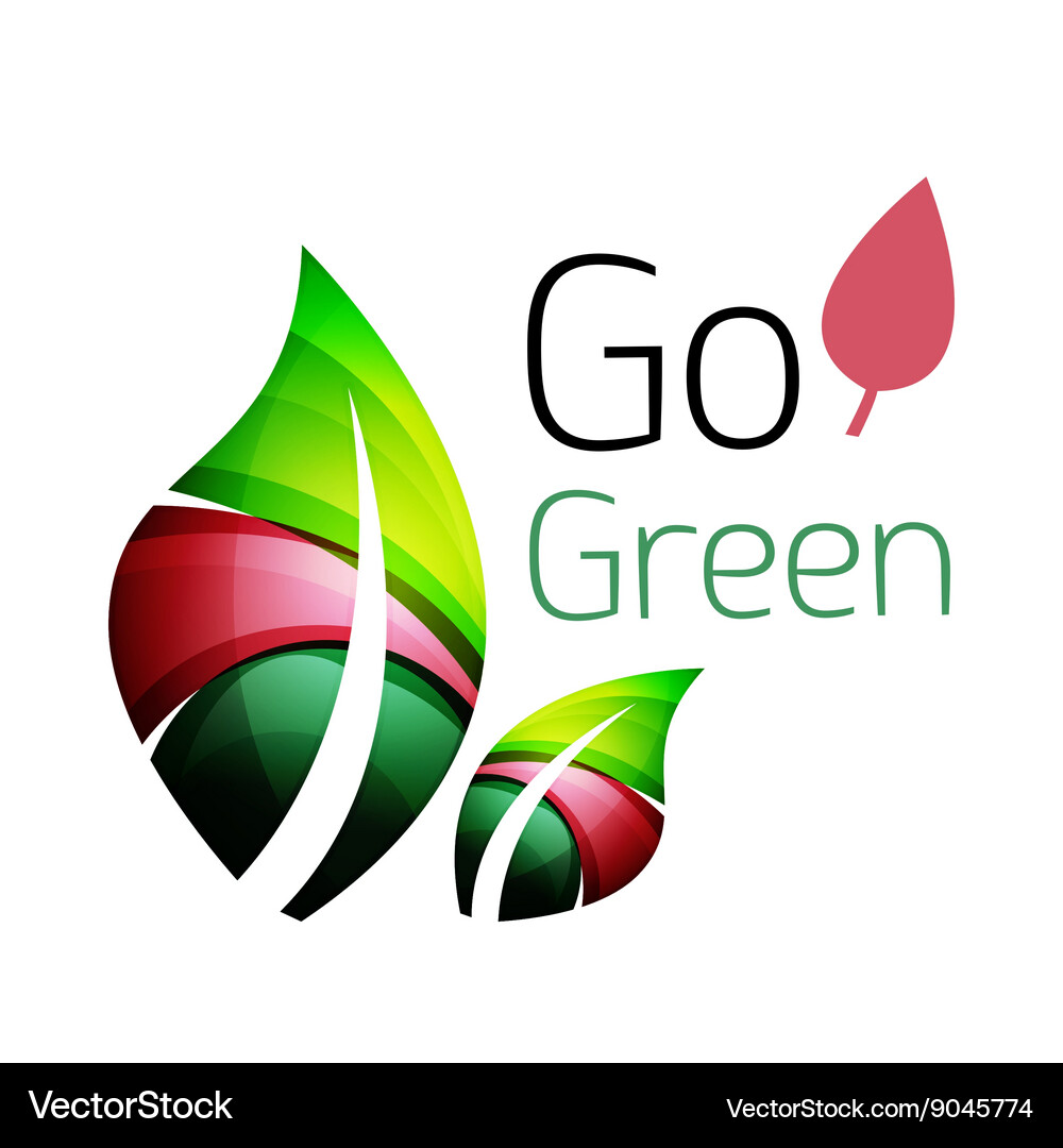 Abstract leaf icon Royalty Free Vector Image - VectorStock