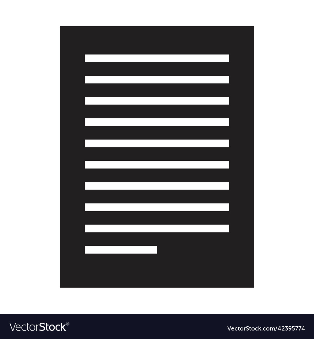 Contract icon for business file data and document vector image Contract icon for business file data and document