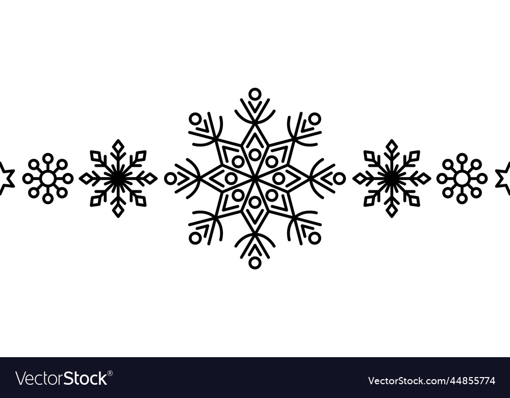 Snowflake frame element winter