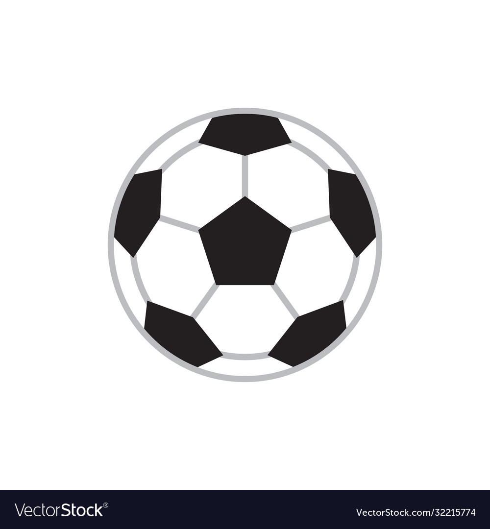 Soccer Ball Icon - Flat Style
