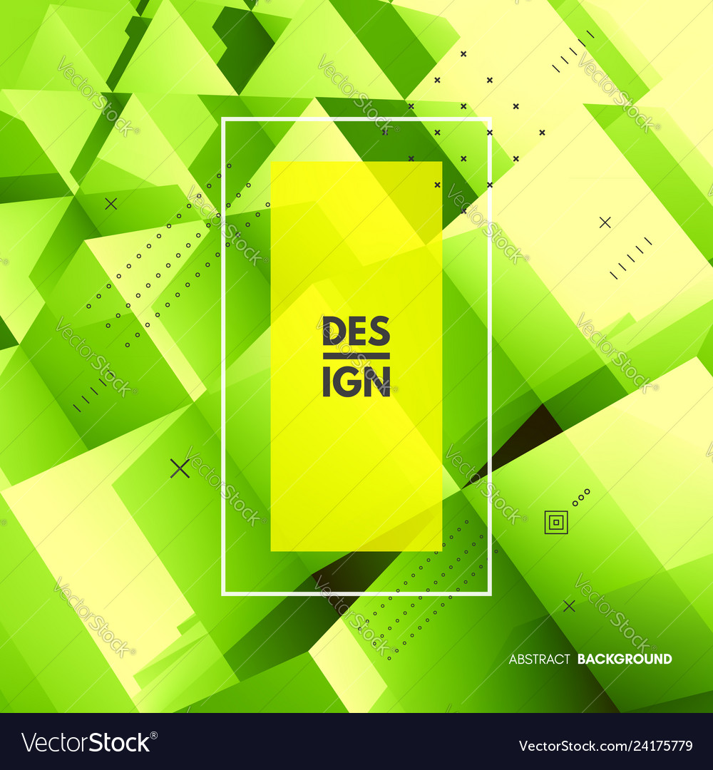 3d blocks structure background template green vector image 3d blocks structure background template green
