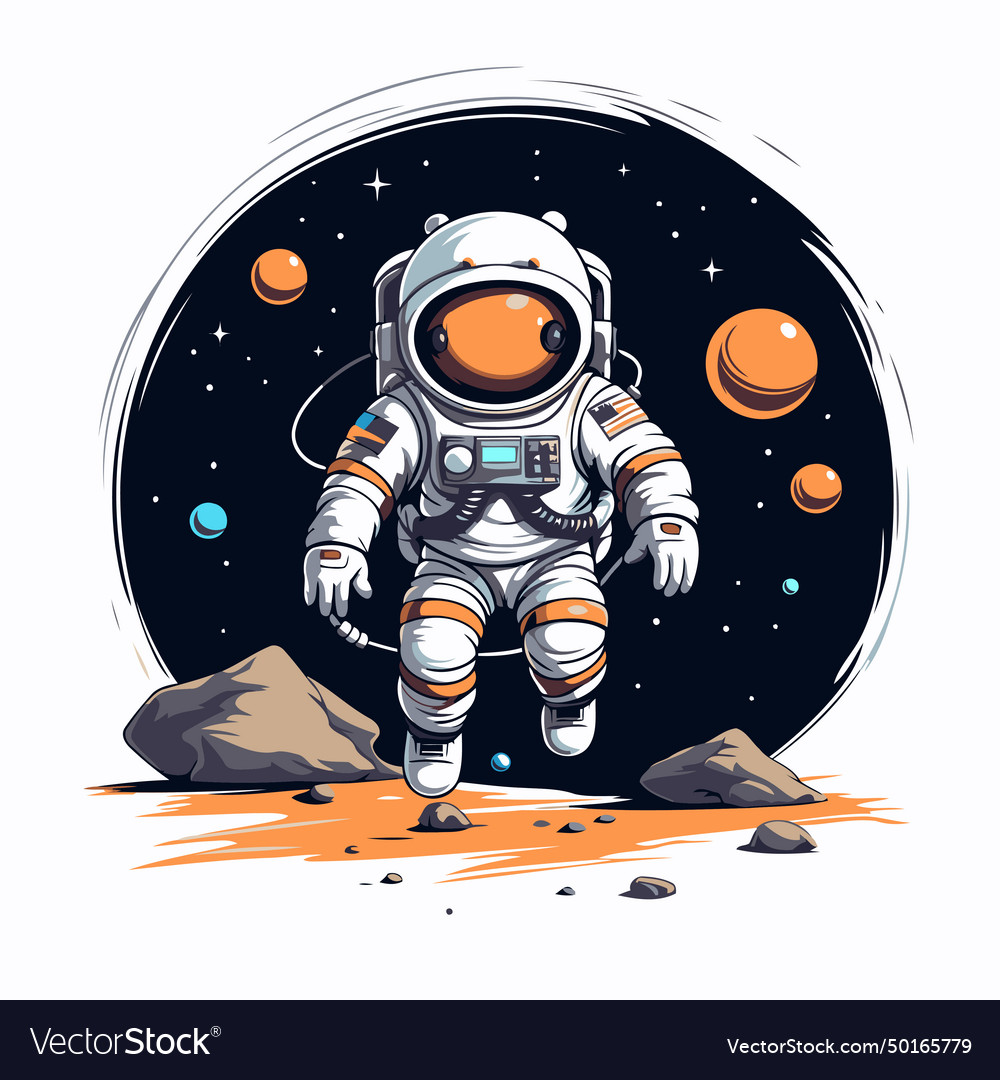 Astronaut in space outer