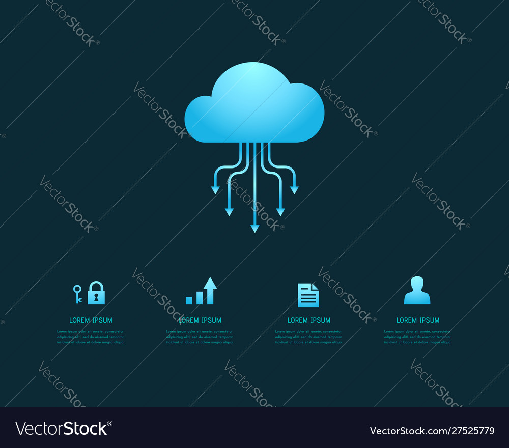 Cloud computing infographic design