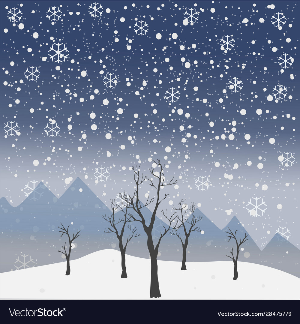 Cute subtle winter background Royalty Free Vector Image