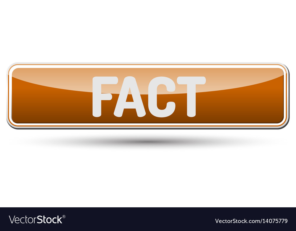 Fact - abstract beautiful button with text