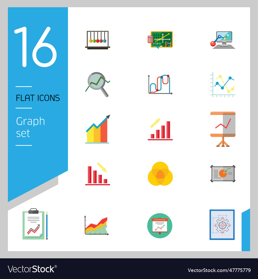 Graph icon set