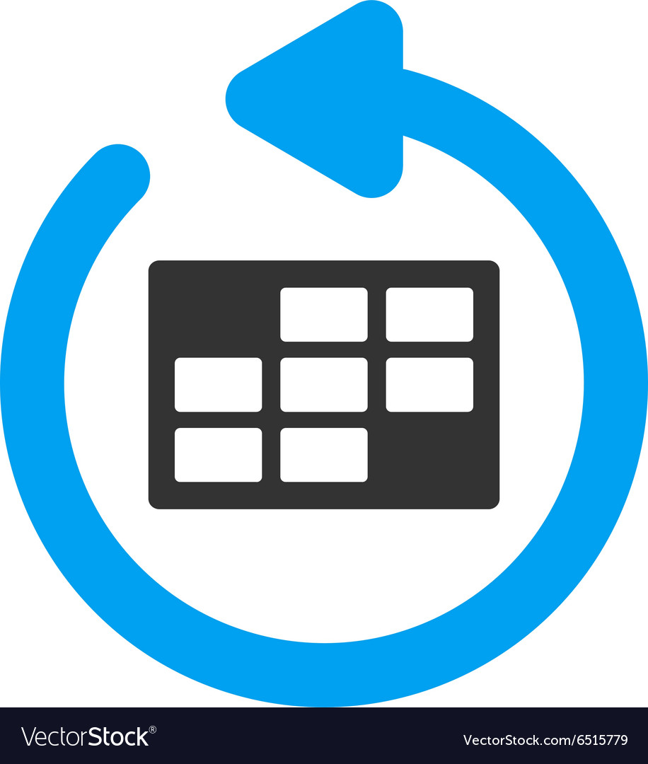 Refresh calendar icon Royalty Free Vector Image Refresh calendar icon Royalty Free Vector Image