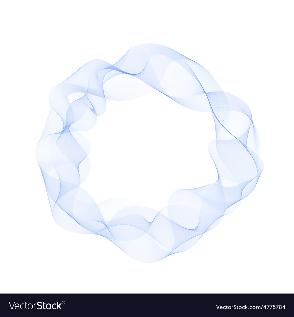 Abstract bright color wave in the shape of circle