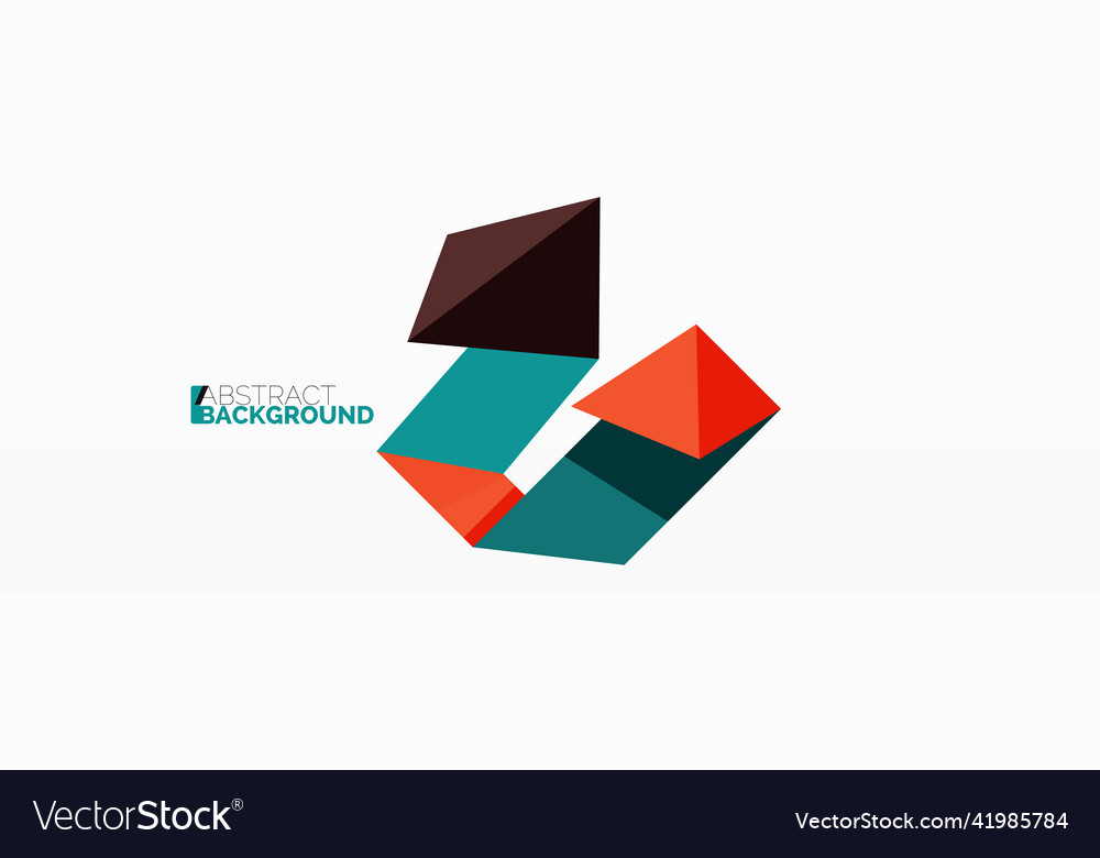 Abstract line and triangle background creative
