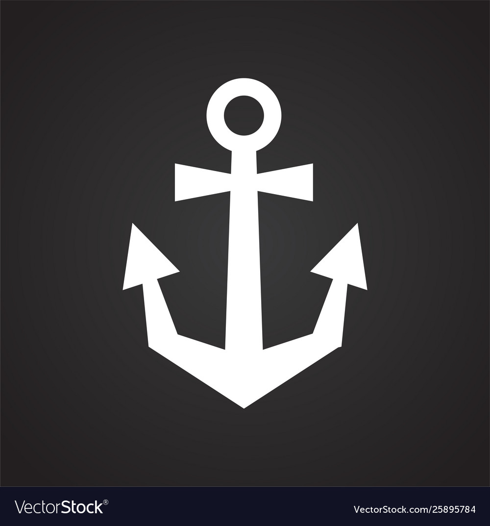 Anchor icon on background for graphic and web