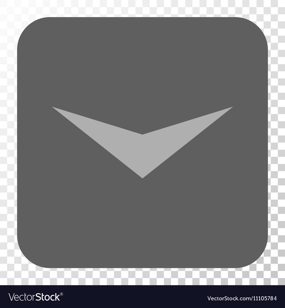 Arrowhead down rounded square button