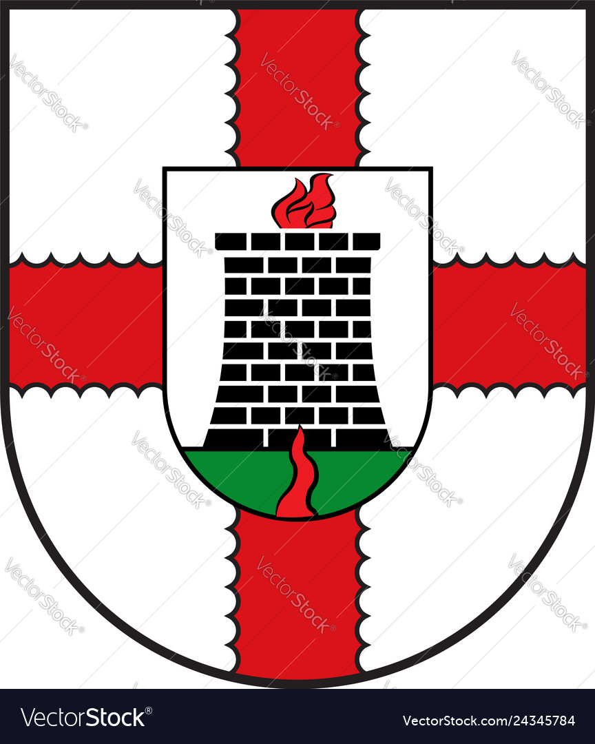 Coat Of Arms Schmelz In Saarland Germany Vector Image