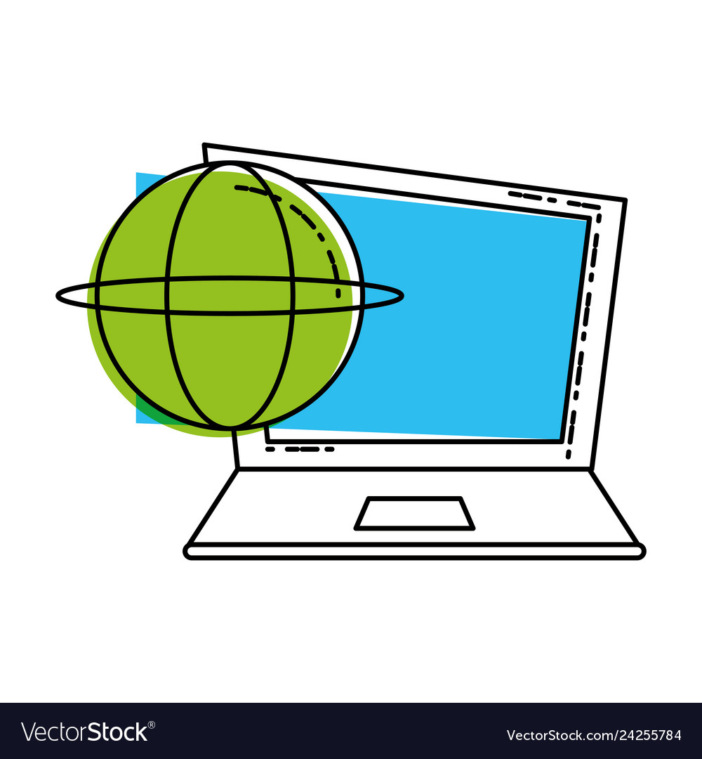 Laptop computer with sphere browser