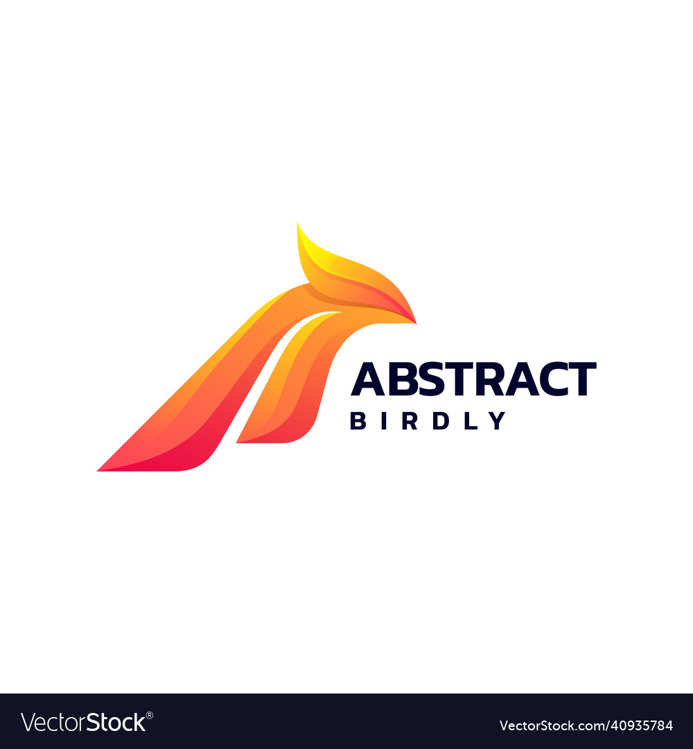 Logo bird gradient colorful style