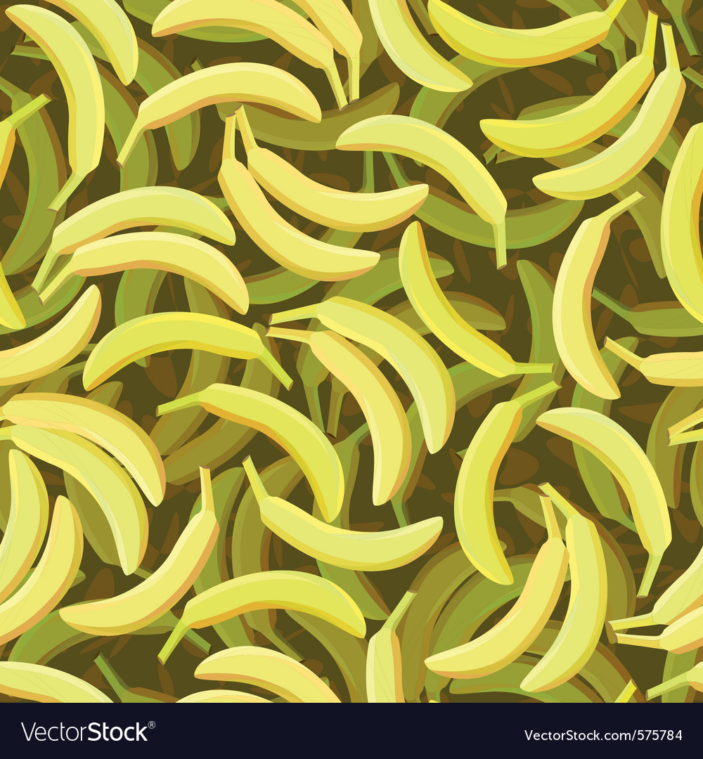 Seamless banana pattern Royalty Free Vector Image